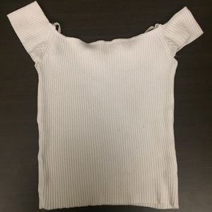 Ribbed Off the Shoulder top